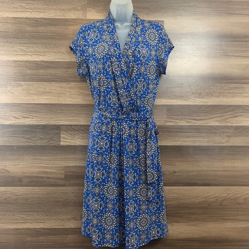 Liz Claiborne Faux Wrap Dress Size Medium